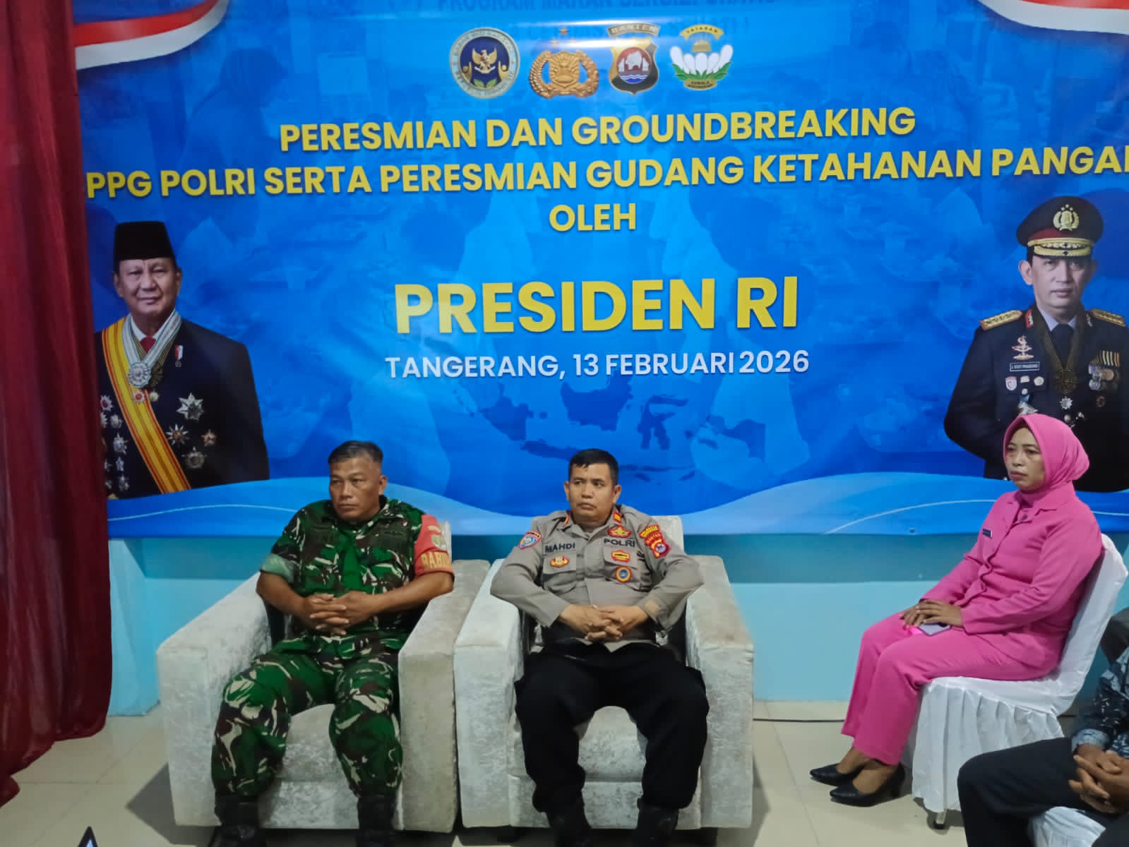 Polsek Cikupa Ikuti Groundbreaking SPPG Polri Secara Virtual