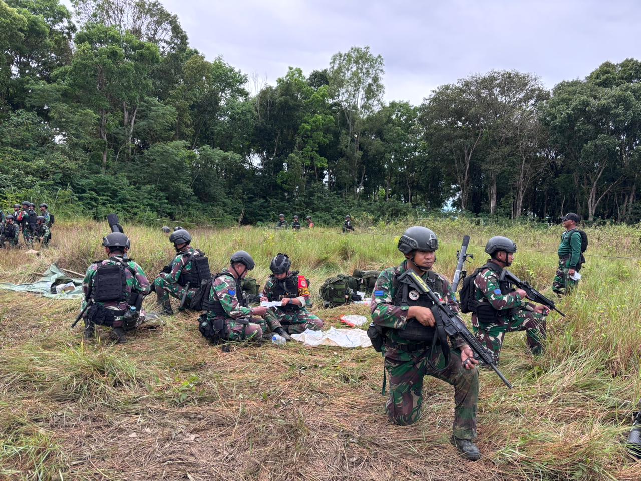 Di Hutan Jampang Tengah Sukabumi, Yonif 2 Marinir Laksanakan Latihan Triwulan I Tahun 2026