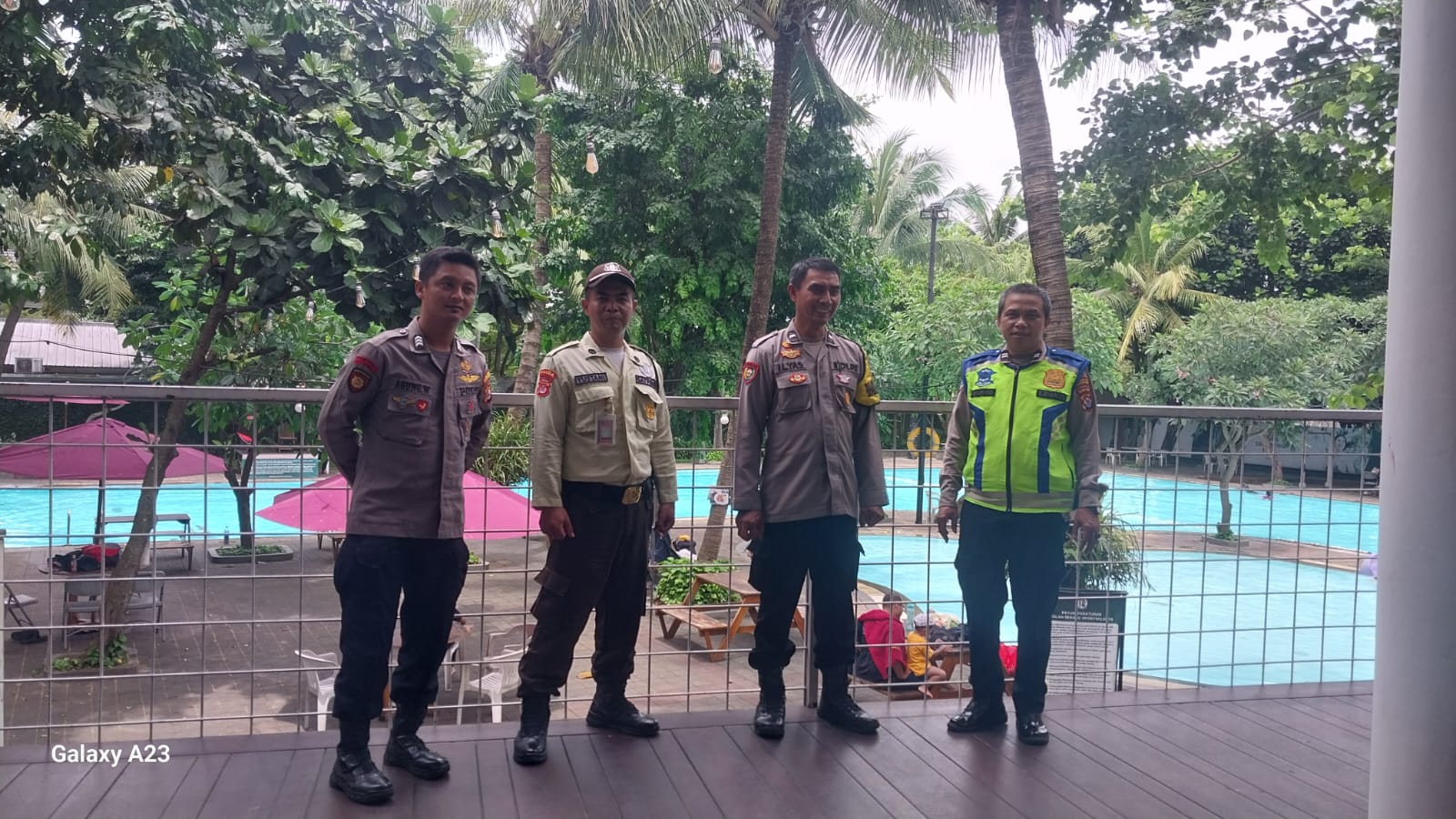 Polsek Cikupa Laksanakan Pemantauan Tempat Wisata Kolam Renang Talaga Bestari