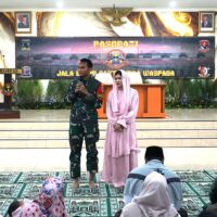 Sambut Bulan Suci Ramadhan Yonif 2 Marinir TNI AL Gelar Doa Bersama dan Tausiyah Serta Beri Santunan Kepada Anak Yatim