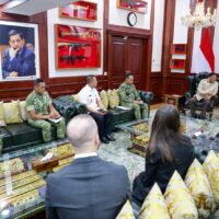 Panglima TNI Dampingi Menhan RI Terima Wamenhan AS Bidang Pertahanan Indo-Pasifik