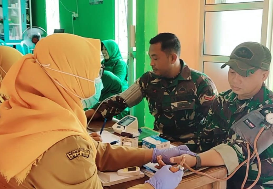 Persit Koramil Kepohbaru Bojonegoro Gelar Cek Kesehatan Gratis