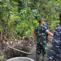 Dansatgas TMMD 127 Turun Langsung Cek Sumur Bor di Kampung Sisir