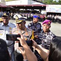 Kodaeral X Dukung Operasi Keselamatan Cartenz 2026, Personel Pom Gelar Apel Pasukan di Mapolda Papua