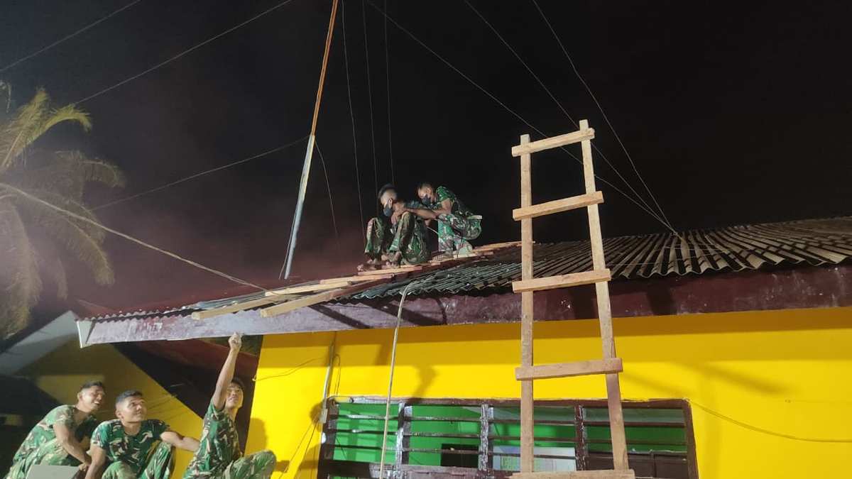 Satgas Gulbencal TNI AD Percepat Rehabilitasi SDN Lhok Medang Ara Aceh Tamiang