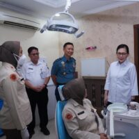 TNI Dukung Program Pemerintah, Wakapuskes TNI Tinjau Pelaksanaan CKG di FKTP Mabes TNI