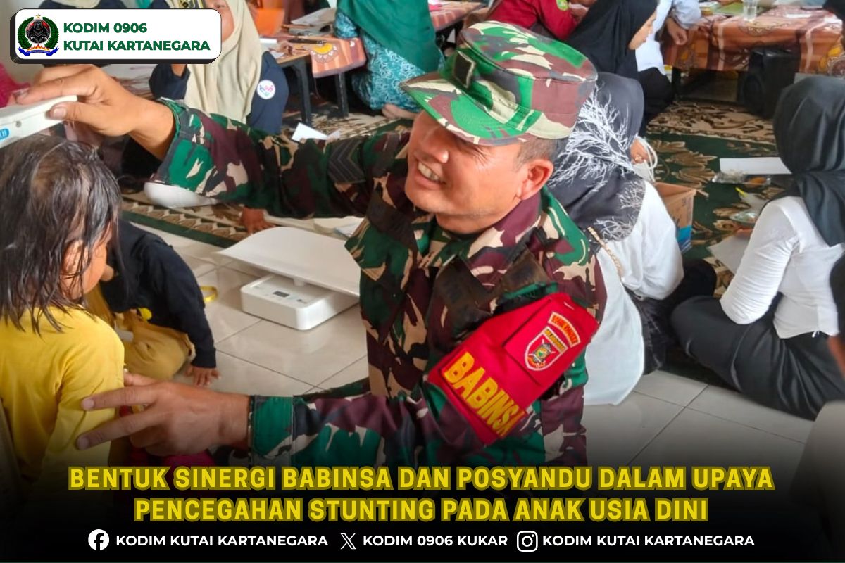 Bentuk Sinergi Babinsa dan Posyandu dalam Upaya Pencegahan Stunting pada Anak Usia Dini