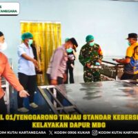 Danramil 01/Tenggarong Tinjau Standar Kebersihan dan Kelayakan Dapur MBG