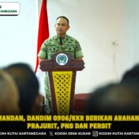 Jam Komandan, Dandim 0906/Kkr Berikan Arahan kepada Prajurit, PNS dan Persit