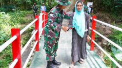 Menjelang Penutupan TMMD Ke 127, Dan SSK Satgas Lakukan Pengecekan Jembatan Merah Putih Rampung 100 Persen