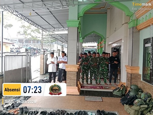 Kodim 1714/Puncak Jaya Ibadah Sholat Idul Fitri 1447 H / 2026 M di Masjid AL- Mujahidin Mulia Kab. Puncak Jaya