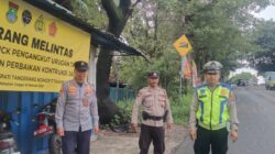 Polsek Cikupa Laksanakan Penyekatan Truk Sumbu Tiga di Pos Dishub Kedaton