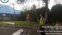 Personel Polsek Cikupa Lakukan Pengecekan Pos Pam Citra Raya dalam Rangka Ops Ketupat Maung 2026