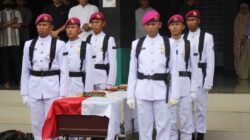 Danyonif 2 Marinir Pimpin Upacara Pemakaman Militer (Alm) Kapten Marinir Rahadian Fadillah