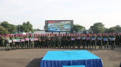 Seluruh Prajurit Yonif 2 Marinir TNI AL Ikuti Apel Khusus Brigif 1 Marinir