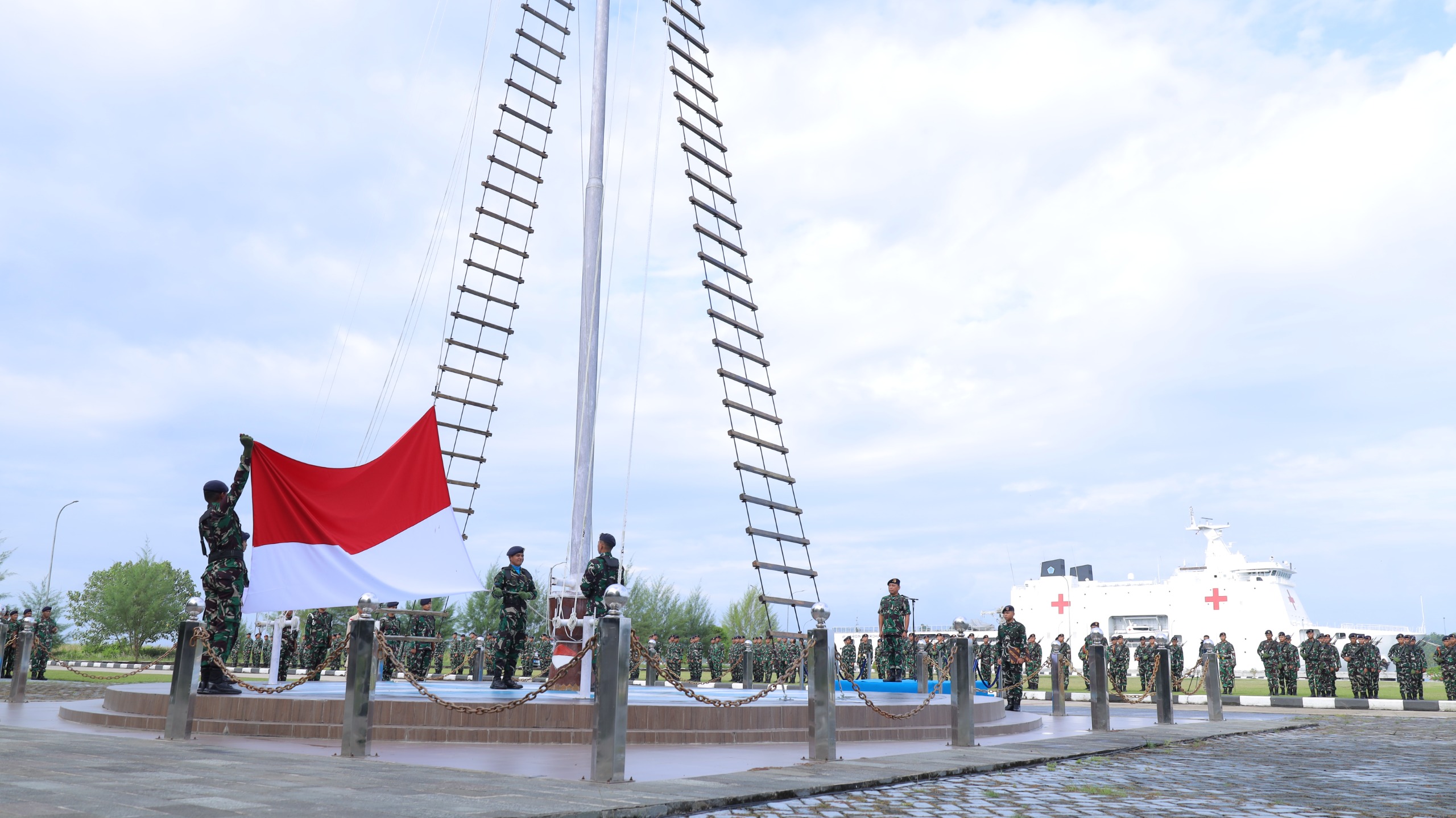 Momentum Upacara 17-an, Koarmada III Jaga Kesiapsiagaan Unsur dan Kondusivitas Jelang Lebaran