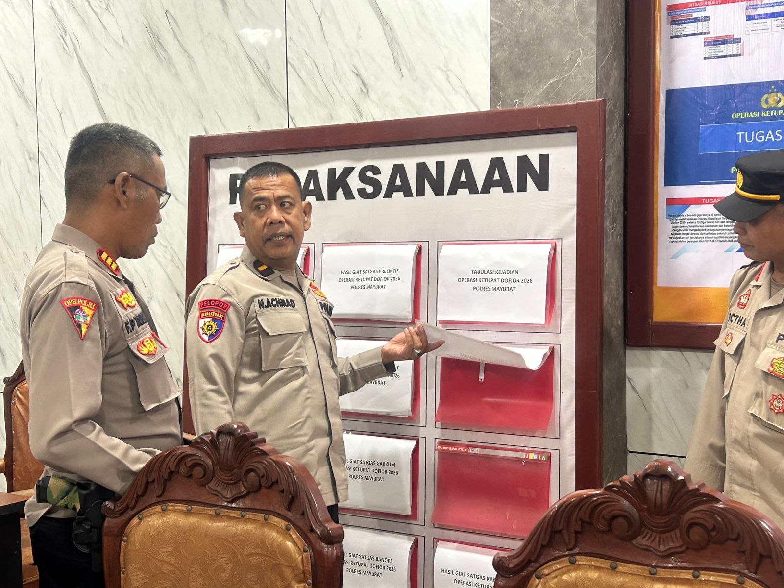 Tim Wasops Polda Papua Barat Daya Laksanakan Pengawasan Operasi Ketupat Dofior 2026 di Polres Maybrat