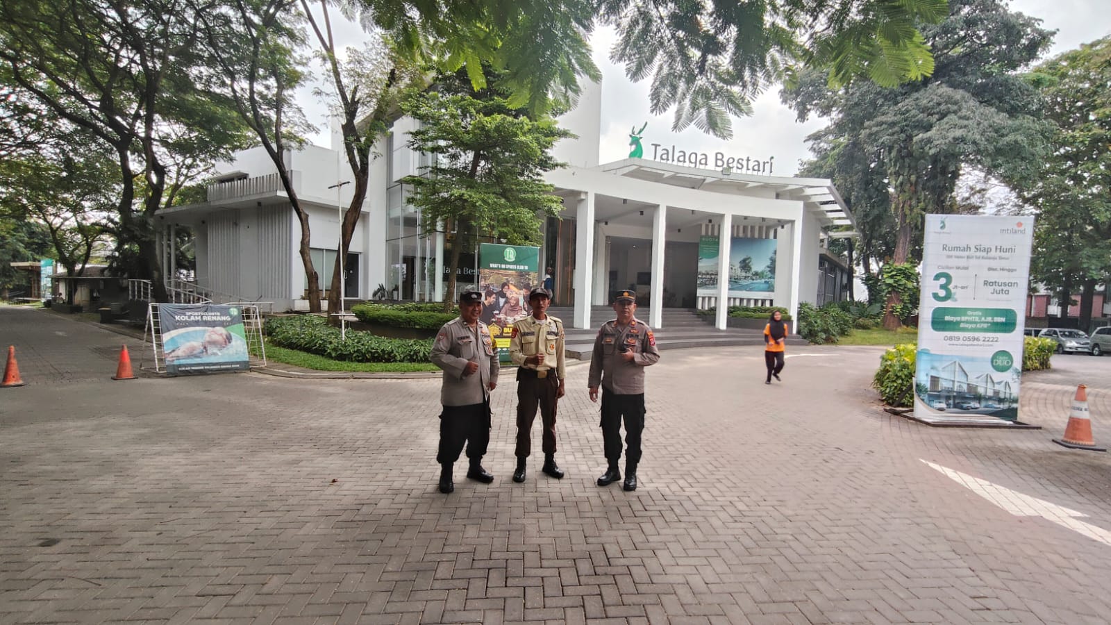 Kanit Binmas Polsek Cikupa Pantau Parkiran Talaga Bestari, Laksanakan Cooling System dan DDS