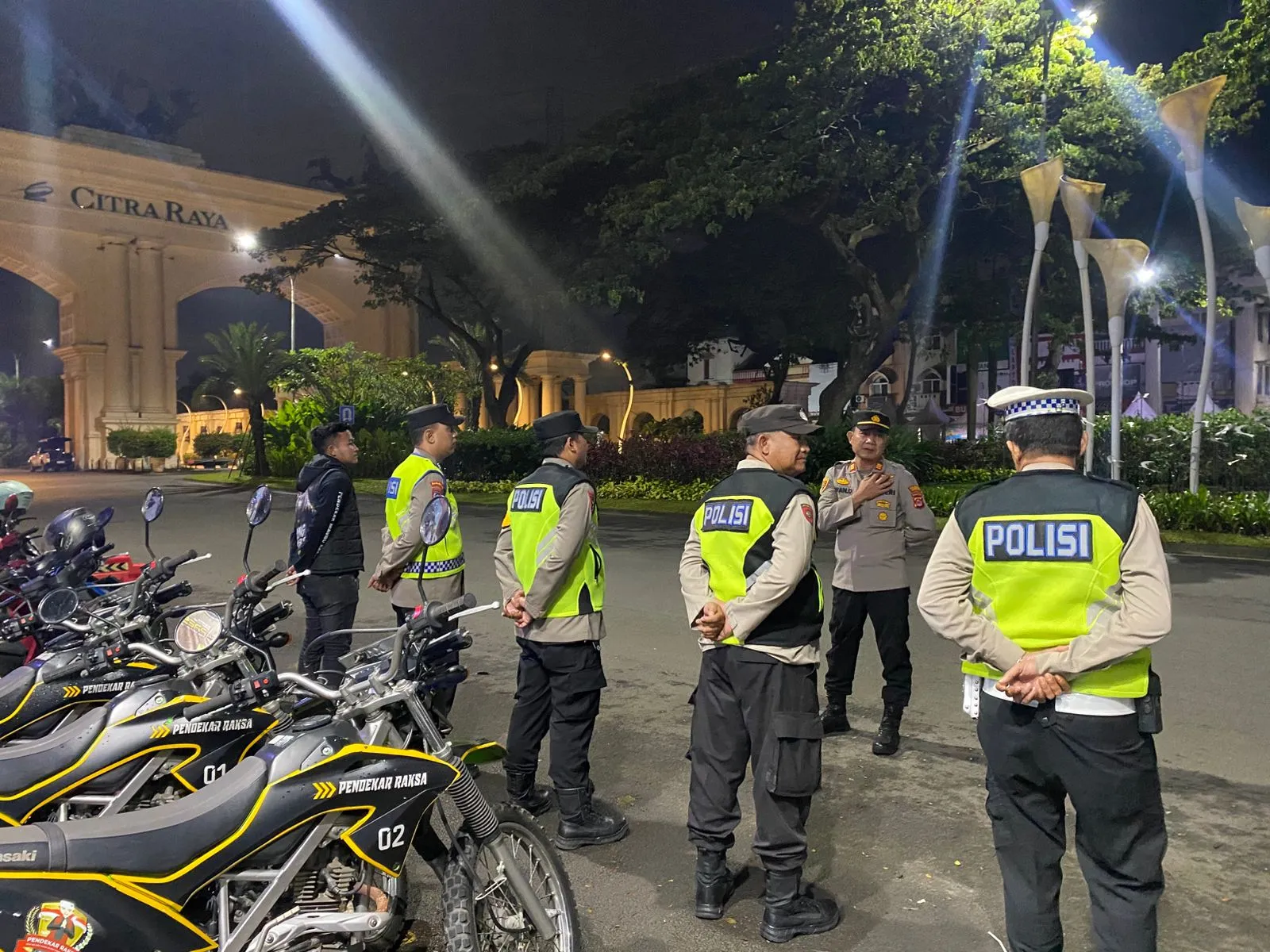 Apel Malam Personel Pos Pam KRYD Pos Citra Raya, Dilanjutkan Pengamanan Arus Balik Lebaran