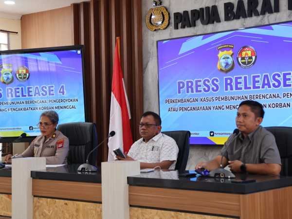 Polda PBD Ungkap Perkembangan Kasus Pembunuhan Berencana di Tambrauw: Empat Pelaku Terancam 20 Tahun Penjara
