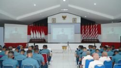 Bersama Jajaran Koarmada RI, Prajurit Kodaeral XIV Sorong Ikuti Kauseri Agama