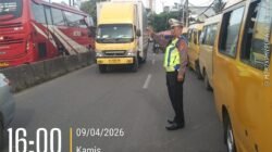 IPTU Udi Muhdi Pantau dan Terjun Langsung Atur Arus Lalu Lintas Sore di Cikupa