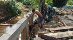Progres Pembangunan Jembatan Garuda Tahap IV di Klatifi Capai 18 Persen