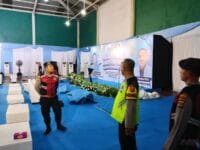 Dini Hari, Personel Polresta Tangerang Cek Kesiapan Kunjungan Kapolri di PT KMK Cikupa