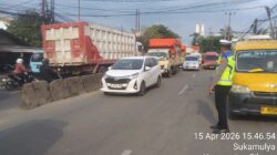 Personel Polsek Cikupa Laksanakan PECAK Sore Hari, Arus Lalin Ramai Lancar Terkendali