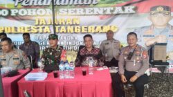 Polsek Cikupa Ikuti Zoom Meeting dan Penanaman 1.000 Pohon, Dukung Gerakan Indonesia Asri 2026