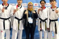 Tim Pelatnas Taekwondo Indonesia Sabet 4 Medali di British Taekwondo International Open 2026 Manchester, Inggris