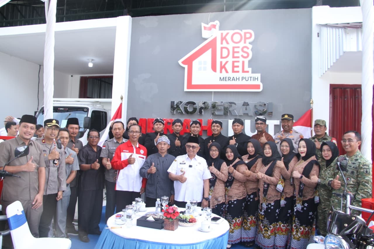 Dandim 0808/Blitar Hadiri Launching Koperasi Desa/Kelurahan Merah Putih, Dukung Penguatan Ekonomi Desa