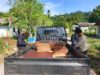 Pintu Panel dan Jendela RTLH TMMD Ke-128 Kodim 1801/Manokwari Tiba di Lokasi