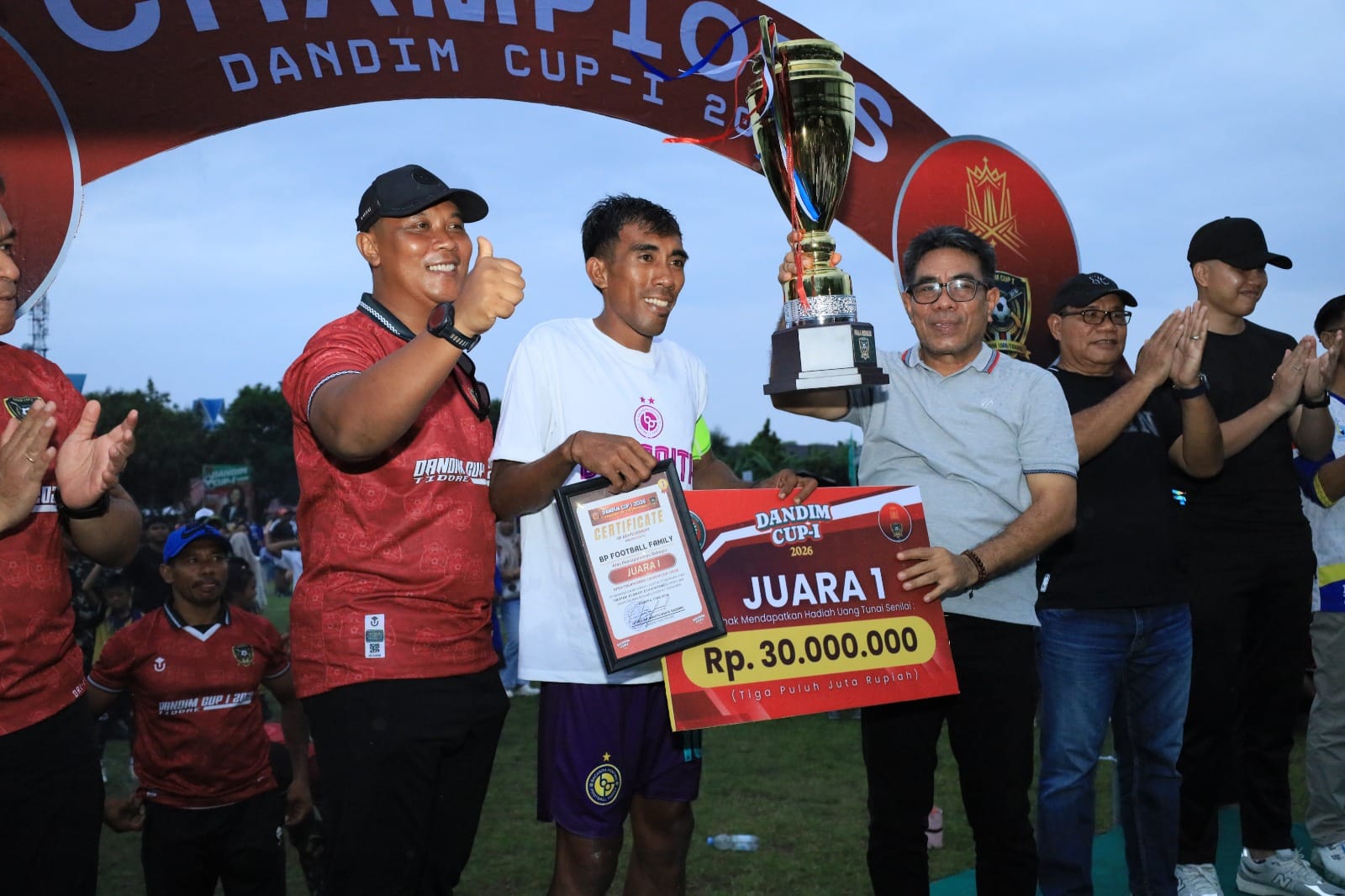 Dandim Cup-I 2026 Resmi Ditutup, Wakil Wali Kota Tidore Apresiasi Kodim 1505/Tidore