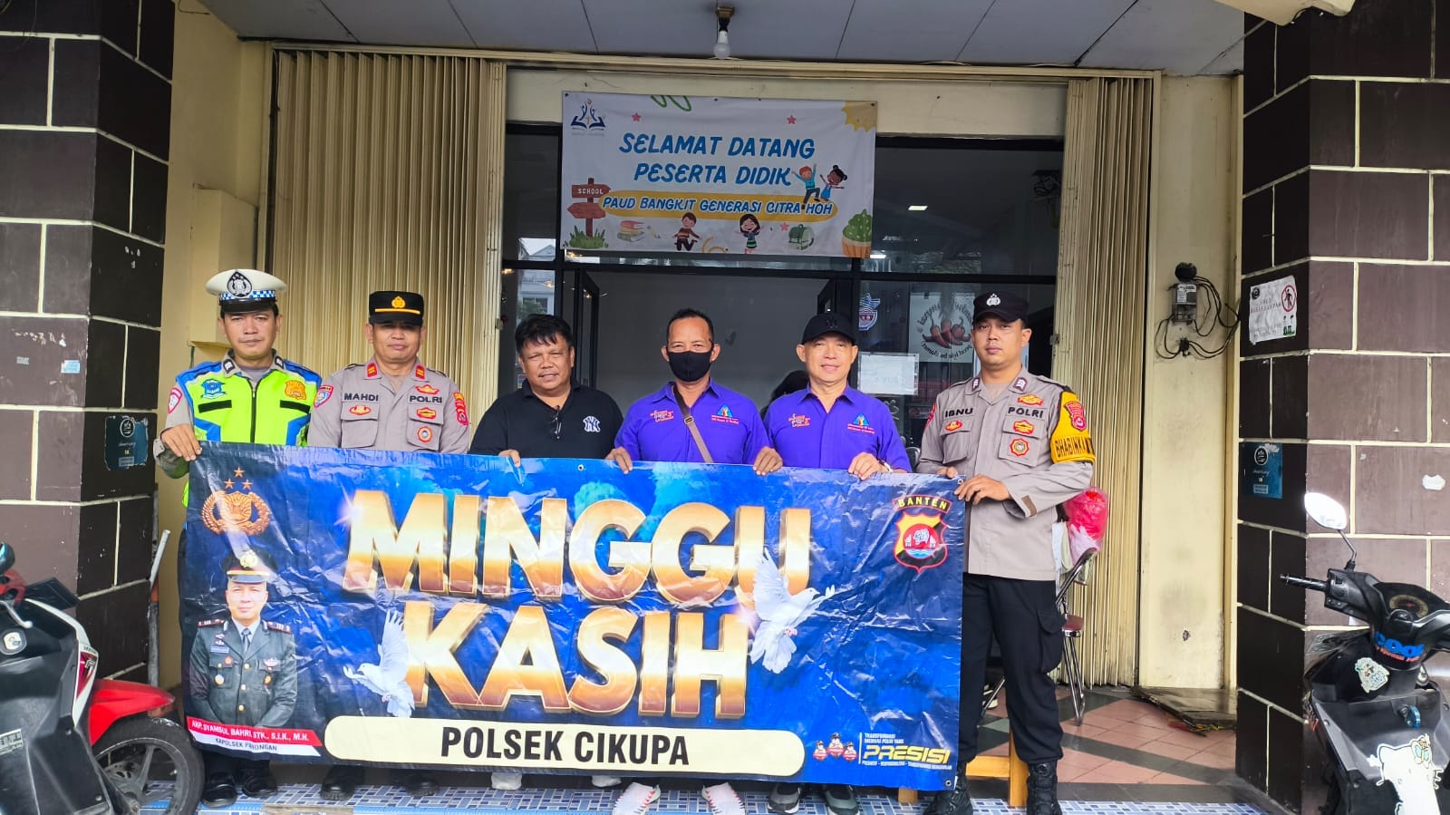 Polsek Cikupa Laksanakan Pengamanan Ibadah Minggu Kasih di Sejumlah Gereja
