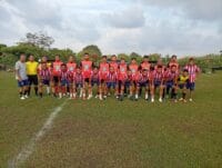 Kepala Desa Sukadamai Apresiasi Sportivitas Laga Senkom FC kontra Pemdes