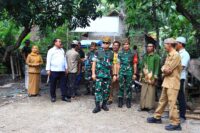 Tim Wasev Sterad TNI Melakukan Kunjungan Kerja Ke Lokasi Program TMMD Ke 128 di Desa Brabe
