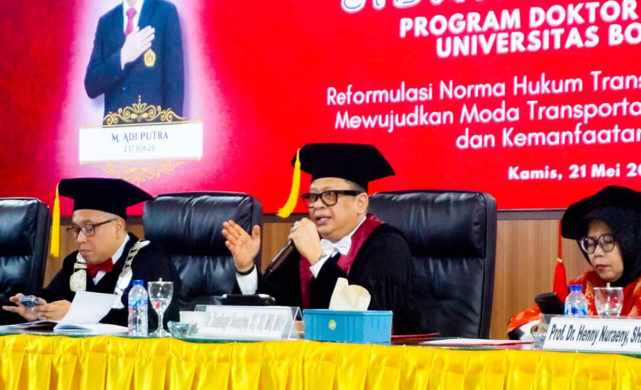IMG-20260521-WA0055 Uji Sidang Terbuka Program Doktor Ilmu Hukum Universitas Borobudur, Bamsoet Soroti Ketimpangan Ekosistem Transportasi Online