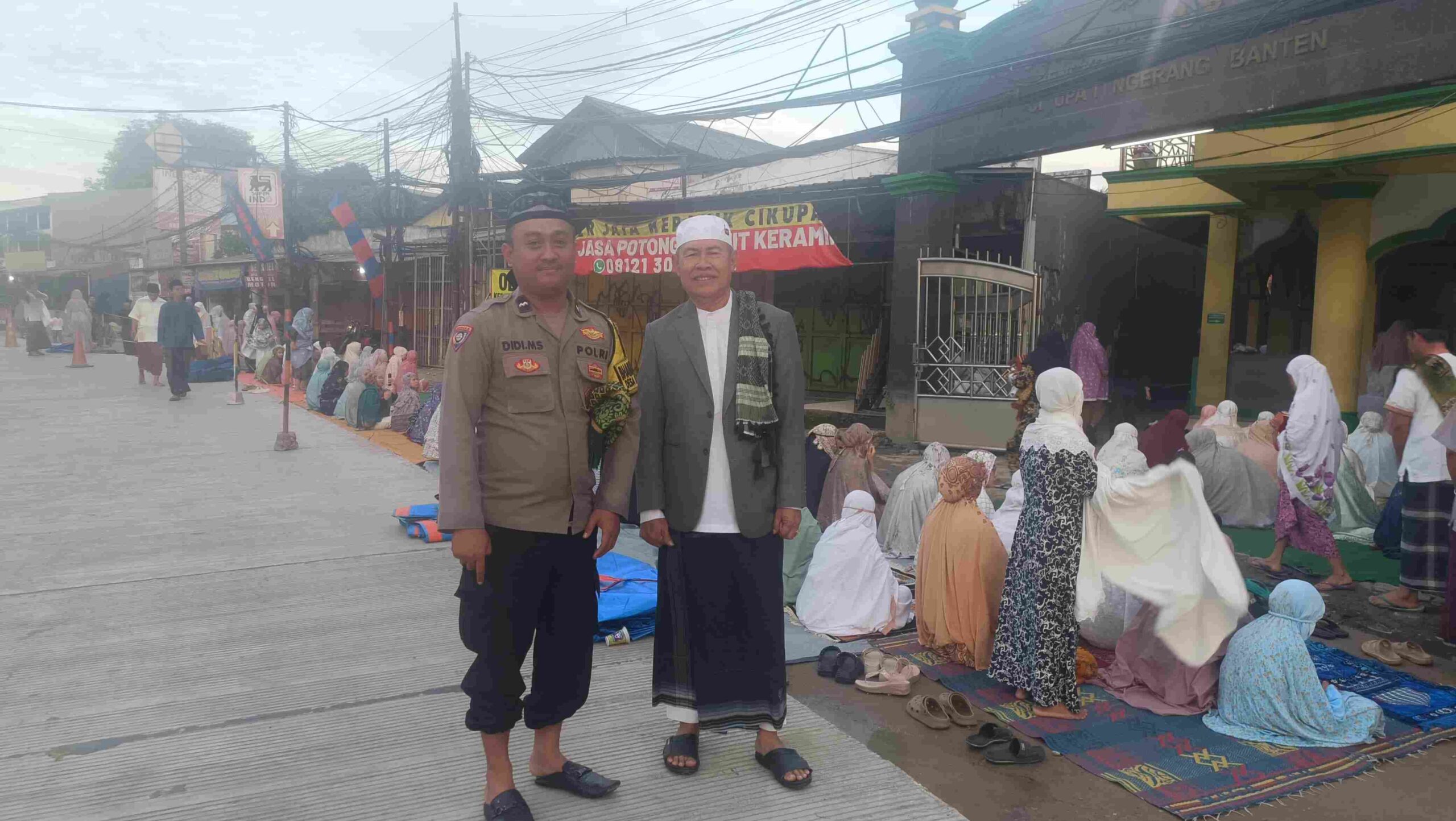 Polsek Cikupa Laksanakan Pengamanan Sholat Idul Adha 1447 H di Sejumlah Masjid