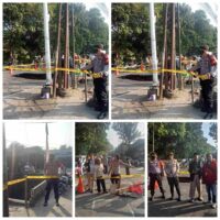 Aspal Mendadak Runtuh di Jagakarsa, Akses Vital Menuju Depok Ditutup Police Line