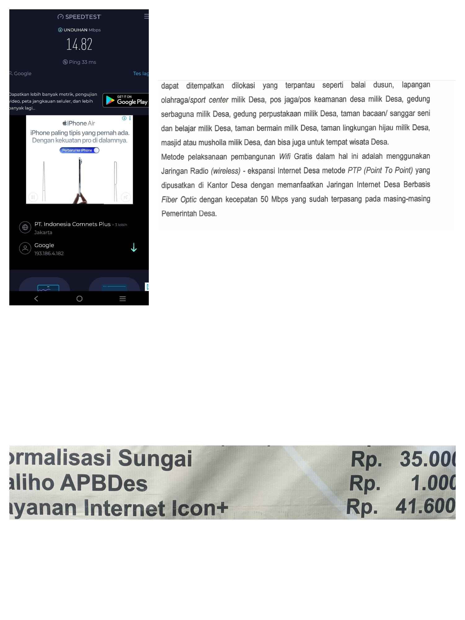 Dugaan Ketidaksesuaian Proyek Internet Desa Tuban Jadi Perbincangan Warga
