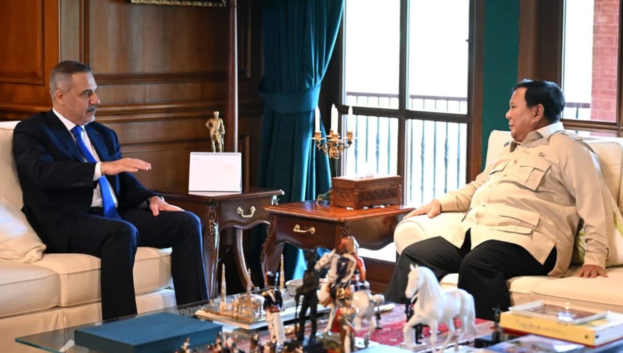 Presiden Prabowo Terima Menlu Türkiye Hakan Fidan di Hambalang, Bahas Palestina hingga Stabilitas Timur Tengah