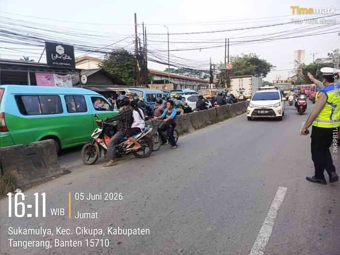IMG-20260606-WA0007 Personel Polsek Cikupa Laksanakan PECAK Sore Hari, Arus Lalu Lintas Tetap Ramai Lancar dan Terkendali