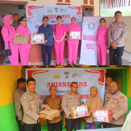 Sambut HUT Bhayangkara ke-80, Polresta Sorong Kota Bersama Bhayangkari Gelar Anjangsana dan Bagikan Tali Asih untuk Purnawirawan dan Warakawuri