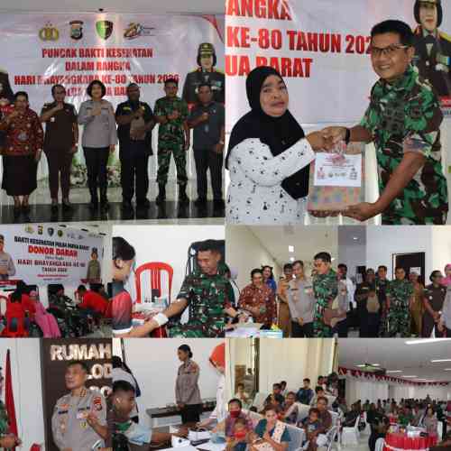 IMG-20260623-WA0134 HUT Bhayangkara ke-80: Kodam XVIII/Kasuari Perkokoh Sinergi TNI-Polri dalam Bakti Kesehatan untuk Rakyat