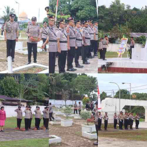 IMG-20260624-WA0020 Kapolda Papua Barat Daya Pimpin Upacara Ziarah Rombongan di TMP dalam Rangka Hari Bhayangkara ke-80