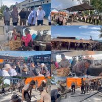Sat Brimob Polda PBD Gerak Cepat Bantu Korban Bencana Kebakaran di Kota Sorong