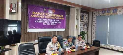 IPTU Mahdi Hadiri Rakor Satlinmas Kecamatan Cikupa, Perkuat Sinergi Jaga Kamtibmas
