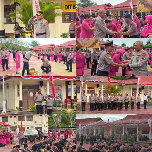 87 Personel Polda PBD Naik Pangkat, Wakapolda Pimpin Langsung Upacara Kenaikan Pangkat