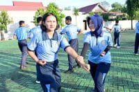 Perkuat Fisik, Mental, dan Kesiapsiagaan, Personel Lanud Sjamsudin Noor Asah Kemampuan Bela Diri Taktis
